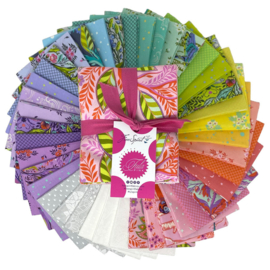 1/2 meter bundel 40 - Full Moon Forest II -True Colors FMF + gratis Tula Pink TAS
