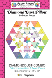 Diamond Dust Pillow - Paper Pieces + acryl templates = Combi-set