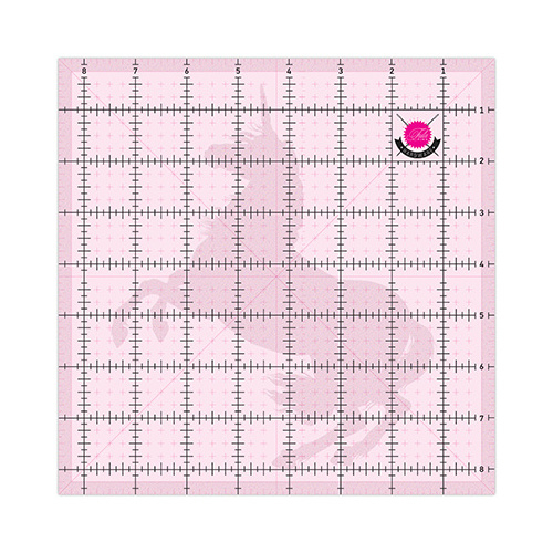 Ruler Unicorn - square 8 ½ inch - Tula Pink