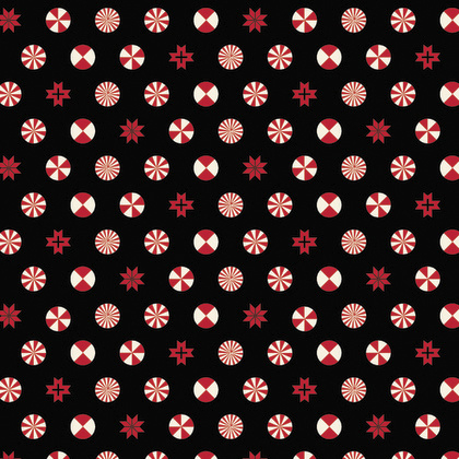 Peppermint Stars - Ink - PWTP108 - Tula Pink