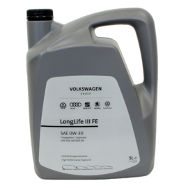 Olie 0w-30 VW long life 5 liter