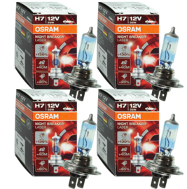 Osram H7 halogeen gloeilamp nightbreaker 4x