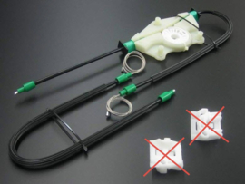 Reparatieset raammechanisme golf 4 met kabel 2/3 deurs en 4/5 deurs zonder clips