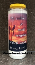 95* Wij zullen je nooit vergeten