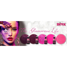 DIVA Gellak The Glamorous Life Collection 4x 10 ml + gratis glitter