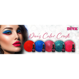 DIVA Gellak Diva's Color Crush Collection 5x 6 ml  #D met gratis Colorpop Stickers
