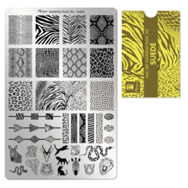 Moyra Stamping Plate 104 Suede met gratis Tryon Sheet