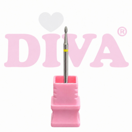 DIVA Diamond Freesbit Flame Yellow 2 – Extra Fine diepere structuur