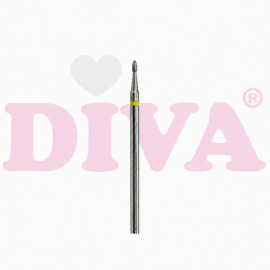 DIVA Diamond Freesbit Flame Yellow 2 – Extra Fine diepere structuur
