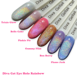 Diva Gellak Cat Eye Holo Rainbow Belle Cake 15 ml