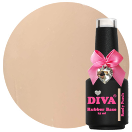 DIVA Rubber Basecoat Sandy Peach 15 ml