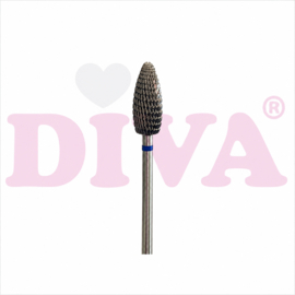 DIVA Carbide Freesbit Conisch Afgerond – Blauw