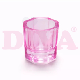 Dappendish glas pink