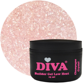 DIVA Builder Gel LOW HEAT Champagne Crystal 15 ml