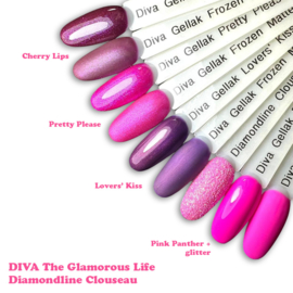 DIVA Gellak The Glamorous Life Collection 4x 10 ml + gratis glitter
