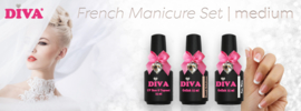 French Manicure Gellak Set Diva MEDIUM