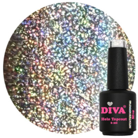 DIVA Holo Topcoat Glow Like a Diva - No Wipe 2x 6 ml