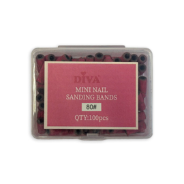 Mini Nail Sanding Bands for Small Mandrel Bit 3mm - 100 pcs - 80#
