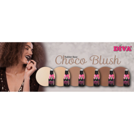 DIVA Rubber Basecoat Choco Blush Collection 6x 15 ml - met gratis fineliner