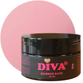 Diva Rubber Basecoat Pink POT 30 ml