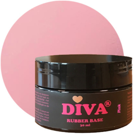 DIVA Rubber Basecoat Pink POT 30 ml