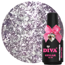 DIVA Gellak Glitter Lilac 15ml