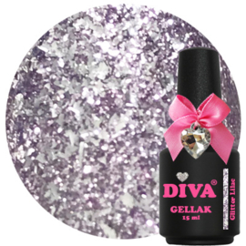 Diva Gellak Glitter Lilac 15ml