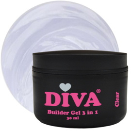 DIVA Builder Gel LOW HEAT 3-in-1 CLEAR 30ml