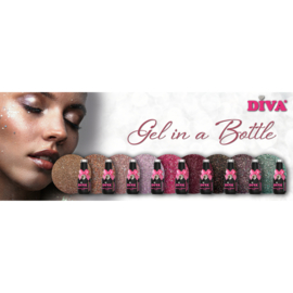 DIVA Gel in a Bottle Sparkling Stars Collection - 9x 15 ml met gratis Fineliner