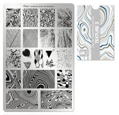 Moyra Stamping Plate 134 Texture met gratis Tryon Sheet