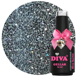 Diva Gellak Cat Eye Silver Sparkle 15 ml