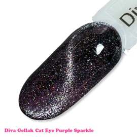 Diva Gellak Cat Eye Purple Sparkle 15 ml