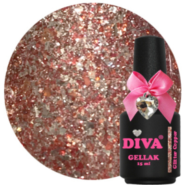 Diva Gellak Glitter Copper 15 ml