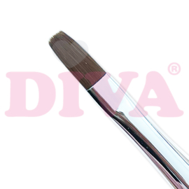 DIVA Gel penseel #8 - Zwart met dop - 13 mm