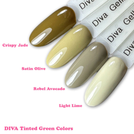 DIVA Gellak Tinted Green Colors Collection 4x 10 ml  #A