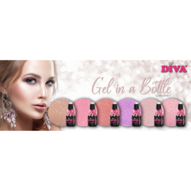 DIVA Gel in a Bottle Lovely Glow Collection 1 - 6x 15 ml met gratis Fineliner