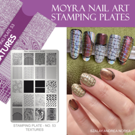 Moyra Stamping Plaat Plaat 53 Textures