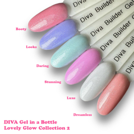 DIVA Gel in a Bottle Lovely Glow Collection 2 - 6x 15 ml met gratis Fineliner