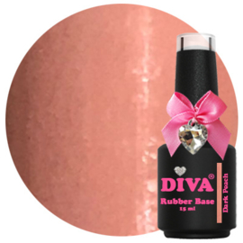 DIVA  Rubber Basecoat Dark Peach 15 ml