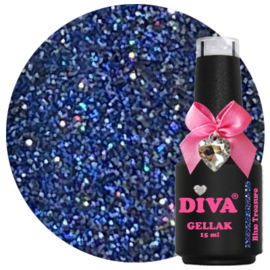 DIVA Gellak Cat Eye Blue Treasure 15 ml  #I