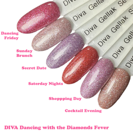 DIVA Gellak Dancing with the Diamonds BLING, BOLD en FEVER Collection 18x 10 ml + gratis Fineliner  #G