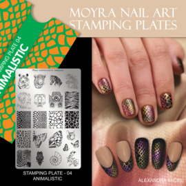 Moyra Stamping Plaat 04 Animalistic