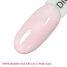 DIVA Builder Gel LOW HEAT 3-in-1 Pink Lace 15 ml