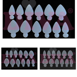 Set 3 Modellen Siliconen inlay