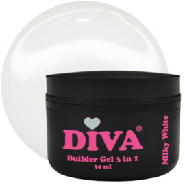 DIVA Builder Gel LOW HEAT 3-in-1 MILKY WHITE  30ml