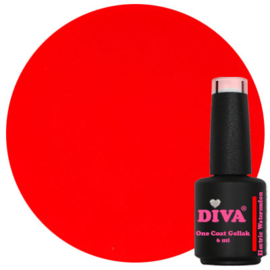 DIVA One Coat Gellak Electric Watermelon 6 ml  #