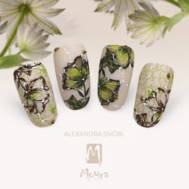 Moyra Stamping Plaat 75 Norka's Garden met gratis Tryon Sheet