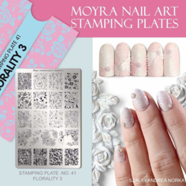 Moyra Stamping Plaat 41 Florality 3
