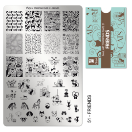 Moyra Stamping Plaat 51  Friends