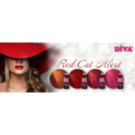 DIVA Gellak Red Cat Alert Collection 4x 10 ml  #G